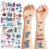10 Sheets Stitch Temporary Tattoos for Teen, Cool Birthday Party Favors, Cute Cartoon Decoration Sticker Gifts for Teen Adult Home Activity Class Prizes Carnival Christmas Rewards view 4
