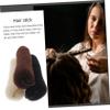 Baluue 3pcs Hair Bun Makers Donut Hair Curler Shaper for Women with Elastic Bands in Black Beige Coffee Gift Styling view 2