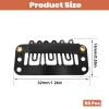 50Pcs Wig Clips 32mm Extension Clips Black Snap Clip For hair Extensions 6 Teeth Hairpieces Snap Clip Wig Accessories Set Tools view 3
