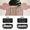 50Pcs Wig Clips 32mm Extension Clips Black Snap Clip For hair Extensions 6 Teeth Hairpieces Snap Clip Wig Accessories Set Tools view 4