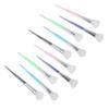 10pcs Silicone Face Mask Brush Set Fan-Shaped Makeup Brushes for Women Soft Head Facial Tool for Skincare and Mask Application view 1