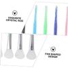 10pcs Silicone Face Mask Brush Set Fan-Shaped Makeup Brushes for Women Soft Head Facial Tool for Skincare and Mask Application view 3
