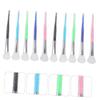 10pcs Silicone Face Mask Brush Set Fan-Shaped Makeup Brushes for Women Soft Head Facial Tool for Skincare and Mask Application view 4