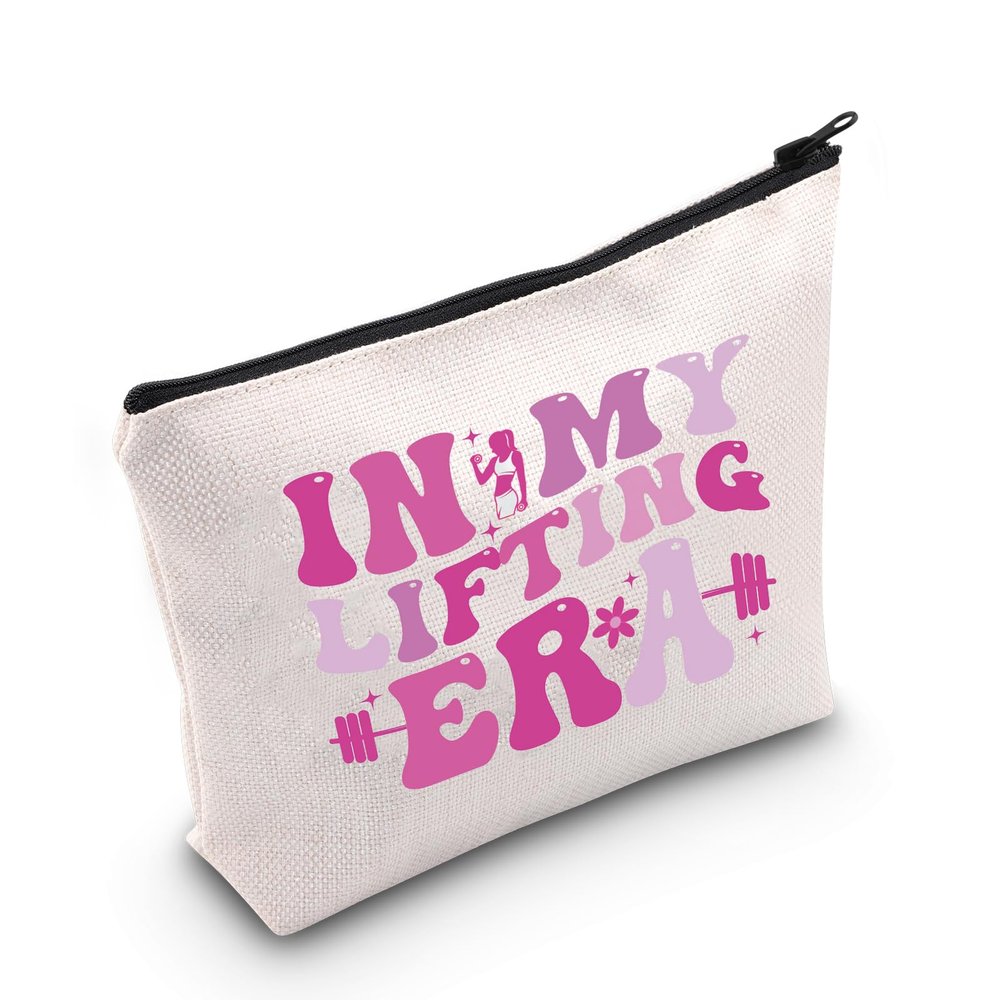 TGBJE Gym Workout Fitness Cosmetic Bag Weight Lifting Lover Gift In My Lifting Era Makeup Zipper Pouch (Lifting Bag)