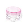 Baluue 12Pcs Portable Cream Containers Square Bottom Cosmetic Jars for Lotion Ointment Travel Sample Storage with Leak Resistant Design for Skincare and Makeup view 2
