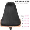 Smilenice 210% Density 13x6 Full Lace Frontal Bob Wig Human Hair 12A Brazilian Virgin Human Hair Pre Plucked HD Transparent Lace Glueless Wigs 14 Inch view 4