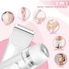 Bikini Trimmer for Women,Dual Head Shaver, IPX7 Waterproof, Compact Travel Design Electric Bikini Shaver for Public Hair, Facial and Body(White) view 2