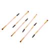 FOMIYES 6Pcs Dual Ended Eyebrow and Eyelash Brush Angled Eye Brow Makeup Tools with Spoolie for Precise Grooming and Lash Separation Portable Pink Brushes for Everyday Use view 1