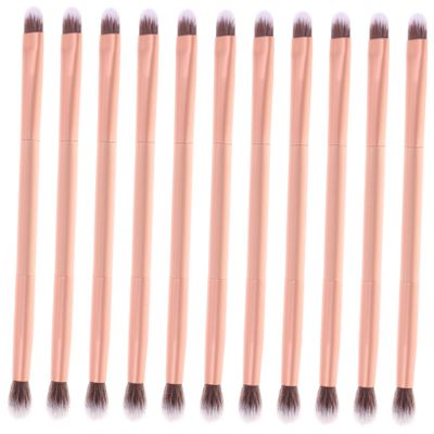 Baluue 24pcs Double Ended Eye Shadow Makeup Brushes for Women Lightweight Portable Face Makeup Brush Kit with Soft High Density Bristles for Precise Application and Blending