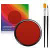 Jutqut Face Body Paint Kit for Kids & Adults, Non-Toxic Water-Based Professional Face Painting Palette with Brushes for Halloween Clown Goth Vampire SFX Makeup, Art Stage Cosplay Parties, Red view 1
