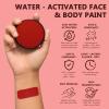 Jutqut Face Body Paint Kit for Kids & Adults, Non-Toxic Water-Based Professional Face Painting Palette with Brushes for Halloween Clown Goth Vampire SFX Makeup, Art Stage Cosplay Parties, Red view 2