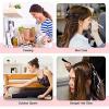 100pcs Alligator Hair Clips Plastic Nonslip Hairpin Black Pink Durable Hair Clamp Hairdressing Styling Accessories for Woman Man(Pink) view 3