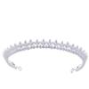 14K gold simple moissanite crown, versatile bridal headpiece, fashionable gift for birthday parties and evening parties, fashionable gift for women, cocktail parties and photography shoots (Style 2) view 1