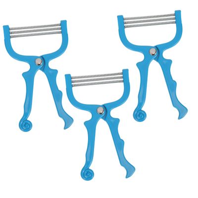 Beaupretty 3Pcs Manual Facial Hair Remover Blue Threading Epilator for Women Non Slip Face Hair Removal Tool Easy to Operate Portable for Travel and Daily Facial Care