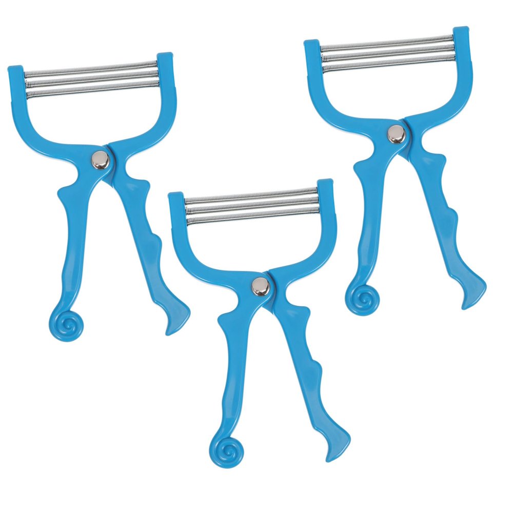 Beaupretty 3Pcs Manual Facial Hair Remover Blue Threading Epilator for Women Non Slip Face Hair Removal Tool Easy to Operate Portable for Travel and Daily Facial Care