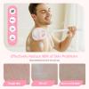 3PCS Extender Handle Set,17in Lengthen Detachable Long Handle Back Brush*1,Silicone Body Scrubber for Gentle Exfoliating and Massage Can Produce Rich Foam*2,Long Handle Back Scrubber for Men (White) view 2