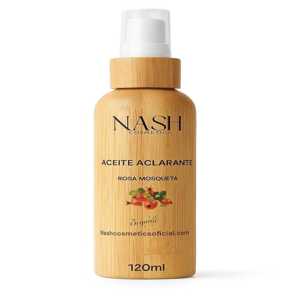 Nash Cosmetics Organic Rosehip Oil for Skin, Moisturizing and Brightening, 120ml