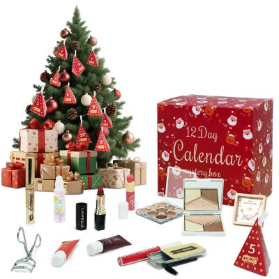 Makeup Advent Calendar 2025 for Kids,12 Days Christmas Makeup Kit Boxed Makeup Gift Set, Advent Calendars Christmas, Daughters makeup set and Girls Xmas Gift(AA01)