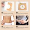 50PCS Castor Oil Patches, Castor Oil Pack Wraps Disposable Organic Cotton Self-Adhesive Pads for Belly Button, Anti Leakage Design, Breathable & Portable, No Wash (Beige, 8 * 8cm) view 2
