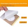 50PCS Castor Oil Patches, Castor Oil Pack Wraps Disposable Organic Cotton Self-Adhesive Pads for Belly Button, Anti Leakage Design, Breathable & Portable, No Wash (Beige, 8 * 8cm) view 3
