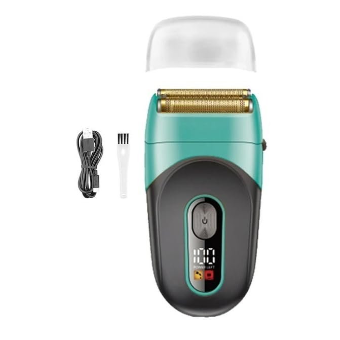 Men's Shaver, Shaving Machine Men Beard Trimmer Professional Waterproof Electric Foil Shaver Barber 3 Blades USB Charging(Onecolor)