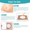 50PCS Castor Oil Patches, Castor Oil Pack Wraps Disposable Organic Cotton Self-Adhesive Pads for Belly Button, Anti Leakage Design, Breathable & Portable, No Wash (White, 8 * 8cm) view 3