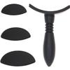 Beaupretty Silicone Eyeshadow Stamp with Black Handles Easy Instant Eye Shadow Application Tool for Glitter Pigments and Powder Reusable Makeup Supply for Quick Delicate view 1