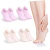 GALPADA 4 Pairs Silicone Gel Moisturizing Socks for Women and Men Elastic Foot Care Socks for Dry Cracked Skin Comfortable for Hydration and Skin Elasticity Improvement view 1