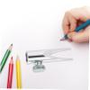 OUNONA Portable Small Metal Eyebrow Pencil Sharpener with Tip Thickness Handheld Sharpener for Students Compact Design for Eyeliner and Makeup Pencils view 4