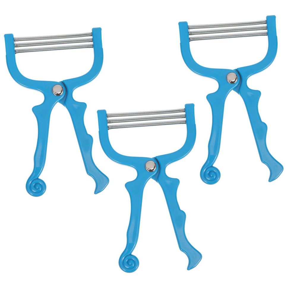 Beaupretty 3Pcs Manual Facial Hair Removal Spring Epilator for Women Safe Skin Care Tool for Lip Chin Neck Easy to Use Blue Threading Hair Remover for Daily Use