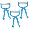 Beaupretty 3Pcs Manual Facial Hair Removal Spring Epilator for Women Safe Skin Care Tool for Lip Chin Neck Easy to Use Blue Threading Hair Remover for Daily Use view 1