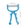 Beaupretty 3Pcs Manual Facial Hair Removal Spring Epilator for Women Safe Skin Care Tool for Lip Chin Neck Easy to Use Blue Threading Hair Remover for Daily Use view 2