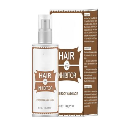 Permanent Hair Removal Lotion - Organic Stop Hair Growth Inhibitor for Body and Face - Hair Removal for Women - Natural Painless Hair Inhibitor-100G