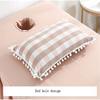 RJYYYDS 4-Piece Art Massage Table Sheet Skirt Set - Beauty Bedspread 4-Piece Japanese Washed Cotton Pure Cotton Simple High-end Luxury Nordic Massage Bed Cover Yellow-70 * 190cm view 3