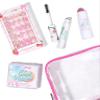 Petite n Pretty Better Get Glowing Makeup Set  Safe Beauty Kit for Kids & Tween w/Press-On Nails, Mascara, Blush Stick, Blotting Sheets in Clear Travel Bag view 1