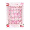 Petite n Pretty Better Get Glowing Makeup Set  Safe Beauty Kit for Kids & Tween w/Press-On Nails, Mascara, Blush Stick, Blotting Sheets in Clear Travel Bag view 3