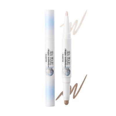 FLORTTE Dual-Ended Highlight & Contour Stick 2-in-1 Face Sculpting Makeup Pen, for Highlighting, Contouring, Nose Shading & Face Shaping Natural Finish, Easy to Blend, Long-Lasting (01# Pearl Reef)