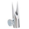 FOMIYES Manual Metal Eyebrow Pencil Sharpener Dual U Shaped Slots Portable Sharpener for Cosmetic Pencils with Smooth Surface Safe and Efficient Tool for Home and School Use view 1