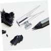 FOMIYES Manual Metal Eyebrow Pencil Sharpener Dual U Shaped Slots Portable Sharpener for Cosmetic Pencils with Smooth Surface Safe and Efficient Tool for Home and School Use view 3