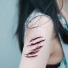 12-Sheet Fake Tattoos and Wound Halloween Tattoos Set  Realistic Temporary Tattoos for Halloween, Cosplay, Zombie Makeup  Easy Apply & Remove with Water  Costume Accessories for Adults view 3