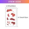 12-Sheet Fake Tattoos and Wound Halloween Tattoos Set  Realistic Temporary Tattoos for Halloween, Cosplay, Zombie Makeup  Easy Apply & Remove with Water  Costume Accessories for Adults view 4