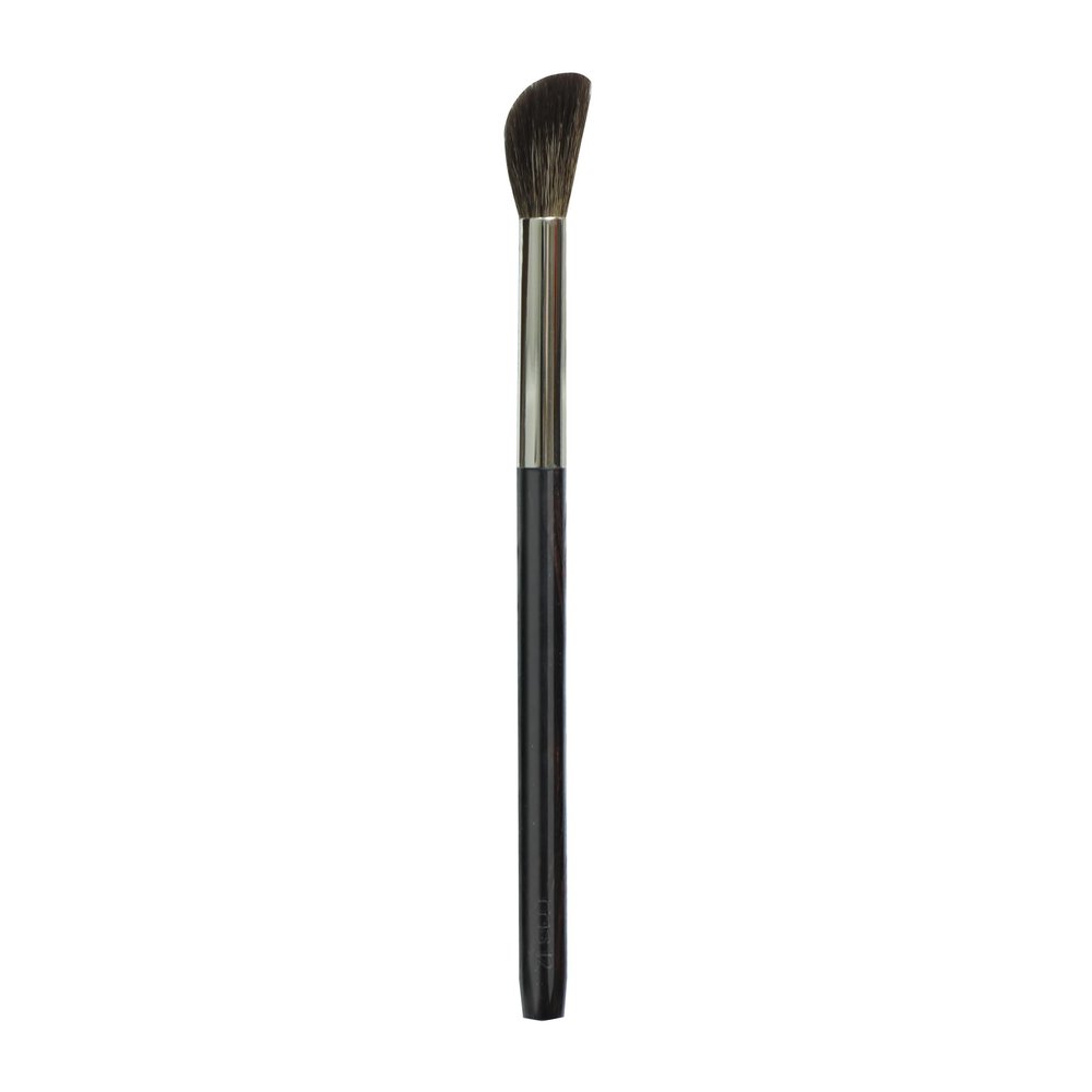 1PC Hand Crafted Makeup Brushes Soft Saikoho Goat Hair Round Angled Blush Brush Ebony Wood Handle Professional Make Up Brushes (MS12)