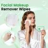 HAIFOTRVA Individual Makeup Remover Wipes Bulk - Pack of 200,Green Individually Wrapped Face Cleansing Wipes Travel Size for Mascara,Lipstick,Skin Care,Hotel Toiletries view 2