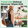 HAIFOTRVA Individual Makeup Remover Wipes Bulk - Pack of 200,Green Individually Wrapped Face Cleansing Wipes Travel Size for Mascara,Lipstick,Skin Care,Hotel Toiletries view 3