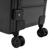 Fichiouy Professional Rolling Makeup Case with LED Lighted Mirror & Wheels - Large Capacity Lockable Cosmetic Organizer for Artists, Nail Techs,Portable Makeup Station, 3 Drawers (Black) view 4