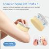 3-in-1 Flexible Up-Down Back Scrubber for Shower for Men & Women, 3 Detachable Back Brush Heads (Silicone/Sponge/Bristle), Ergonomic Long Handle Body Scrubber for Body Cleaning & Exfoliation view 3
