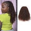 Toyotress Yanky Twist Crochet Hair - 14 Inch 8 Packs (30 Strands/Pcs) Fluffy Spring Mini Twist Passion Twist, Black Mix Copper Pre-Looped Crochet Braids Braiding Hair (14 Inch, F1B/350-8P) view 1