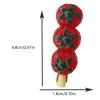 4PCS Tomato Hair Clips,Tomato Hair Duckbill Clips,Food Shape Hairpins,Vegetable Hair Clips,Food Hair Clip for Girls,Small Hair Barrettes for Women (Tomato) view 2