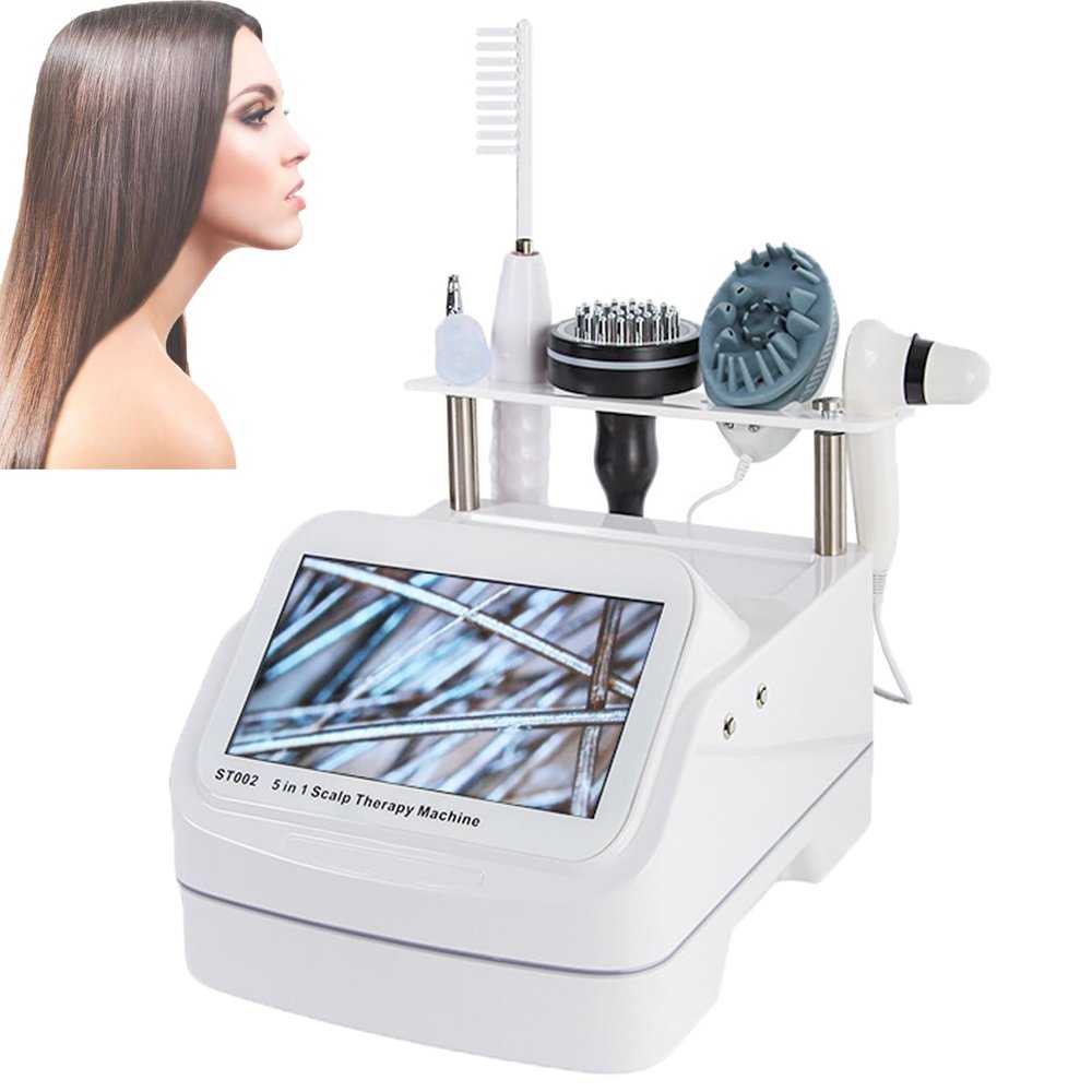 10inch Skin Scalp Detector | Multifunction Hair Analyzer Hair Care Machine | Hair Follicle Oil And Moisture Tester | For Hair Loss/Moisture/Flexibility/Oil Content (White)