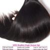 Hydtxc Bundles Human Hair 20 22 24 Inch Natural Color Straight Wave Human Hair Bundles Unprocessed Brazilian Virgin Hair Double Weft Quick Weave for Black Women view 4